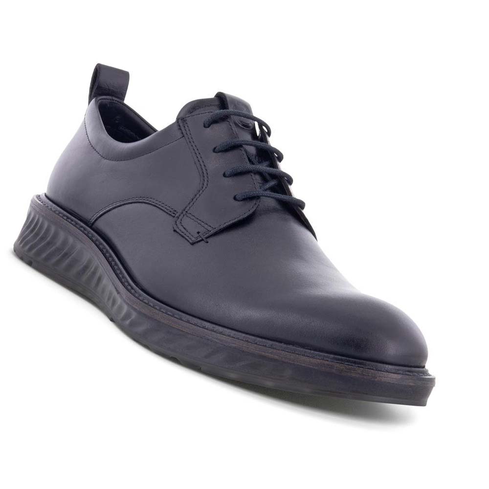 Férfi Ecco St.1 Hibrid Plain Toe Gtx Ruha Cipő Fekete | HU 533MQZ